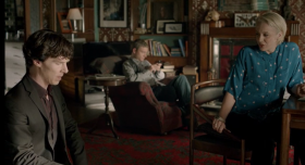 - Now, serviettes... Swan or Sydney Opera House?
- Where did you learn that?
- Many skills are required in the field of criminal investigation.
- Fibbing, Sherlock.
- I once broke an alibi by demonstrating the exact severity of a fold...
- I'm not John, I can tell when you're fibbing.
- OK, I learn it on YouTube.