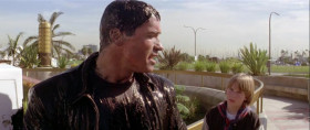 - Bring the car around.
- Can't. The helicopter landed on it.
- I hate when that happens.