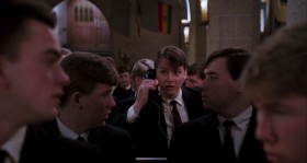 Welton Academy. Hello? Yes, he is. Just a moment. Mr. Nolan, it's for you. It's God. He says we should have girls at Welton.