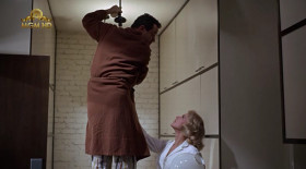 - The other husbands change the bulbs every day. Is very good for you. Is, uh... work with your hands. Is make you to relax.
- OK. You can get a shock with electricity if you don't know what you're doing, and I don't. At 22, I thought you had to cover the outlets or the electricity would leak out.