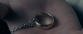 - If you ask it of me, I will give you the one ring. 
- You offer it to me freely. I do not deny that my heart has greatly desried this. In the place of a Dark Lord, you would have a Queen! [<em>She changes, and she seems very powerful</em>] Not dark, but beautiful and terrible as the dawn! Treacherous as the sea! Stronger than the foundations of the Earth! All shall love me and despair!..  [<em>She becomes normal again</em>] I pass the test. I will diminish, and go into the west, and remain Galadriel. 