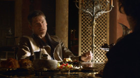 A toast. To the proud Lannister children. The dwarf, the cripple, and the mother of madness.