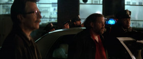 - What are you waiting for?
- Backup.
- Backup?
- The Batman's in there. SWAT's on the way.