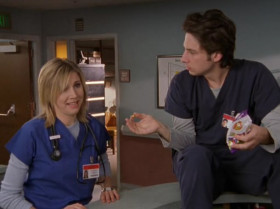- Three long years of busting my hump here and it has finally paid off.
- You got the fellowship?
- I get to be the clown in Paediatrics.