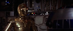 - Let him have it. It's not wise to upset a Wookiee.
- But, sir, nobody worries about upsetting a droid.
- That's 'cause a droid don't pull people's arms out of their sockets when they lose. Wookiees are known to do that.
- I see your point, sir. I suggest a new strategy, R2. Let the Wookiee win.
