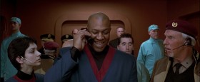 - Mrs. Dallas, this is the President. On behalf of the Federation...
- O, please! That doesn't even sound like him. The President's an idiot. You don't sound like an idiot. If you don't want to talk to your mother... just avoid me as usual.