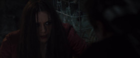 - This is all our fault.
- Hey, look at me. It's your fault, it's everyone's fault, who cares. Are you up for this? Are you? Look, I just need to know, 'cause the city I-, is flying. Okay, look, the city is flying, we're fighting an army of robots, and I have a bow and arrow. None of this makes sense. But I'm going back out there because of my job. Okay? And I can't do my job and babysit. It doesn't matter what you did, or what you were. If you go out there, you fight, and you fight to kill. Stay in here, you're good, I'll send your brother to come find you, but if you step out that door, you are an Avenger.