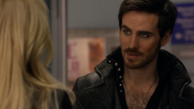 - Never thought I'd see one of those.
- It's called a baby.
- No, Swan. A smile.