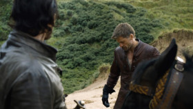 - Always wanted a Dornish stallion. Beasts can run a day and night without tiring. We'll ride to the Water Gardens with a nice breeze in our faces.
- First we need to bury these bodies.
- Birds have to eat, too.
- Corpses raise questions. Questions raise armies. We're not here to start a war.