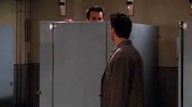 - Are you naked in there?
- Well, not exactly. I'm wearing panties.
- Huh. You, uh, always wear panties?
- No, no. This is the first time.
- Wow. Talk about your bad luck! I mean, the first time you try panties and someone walks off with your clothes.
