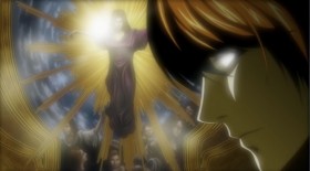 Look, Ryuzaki. No matter what the world is, the god of that world creates the rules. In truth, you have been defeated by the rules I created. And as punishment for defying the God of the new world, you will die...