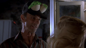 - How about a kiss?
- No.
- When a woman says no, she means yes.
- How about that kiss?
- Yes.
- No? I know your type. Come on, baby. We're two of a kind.