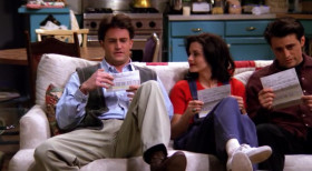 <b>Ross Geller:</b> - How'd someone get your credit card number?
<b>Monica Geller:</b> - I have no idea. Look how much they spent!
<b>Rachel Green:</b> - Calm down. You only have to pay for the stuff you bought.
<b>Monica Geller:</b> - Still, it's just such reckless spending.
<b>Ross Geller:</b> - When somebody steals your credit card... they've kind of already thrown caution to the wind.
<b>Chandler Bing:</b> - Wow, what a geek. They spent $69.95 on a Wonder Mop.
<b>Monica Geller:</b> - That's me.
