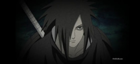 - Nine-Tails, you are merely a momentary life, a temporary existence of coalesced energy… energy that once was a single, ultimate form! 
- Shut up.
- An unstable force, lacking in intelligence or sapience...
- Shut up!
-  ...you require a guide to show you purpose. That guide is the Uchiha! The tailed beasts are but slaves to those with blessed eyes. 
- Shut up!!!
- Obey!