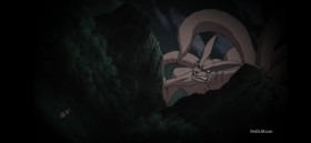 - Nine-Tails, you are merely a momentary life, a temporary existence of coalesced energy… energy that once was a single, ultimate form! 
- Shut up.
- An unstable force, lacking in intelligence or sapience...
- Shut up!
-  ...you require a guide to show you purpose. That guide is the Uchiha! The tailed beasts are but slaves to those with blessed eyes. 
- Shut up!!!
- Obey!