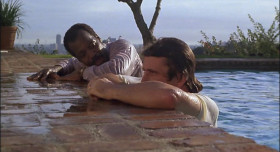 - You ever met anybody you didn't kill?
- Well, I haven't killed you yet.
- Don't do me no favors.
