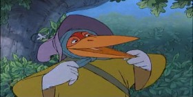 - There she is, Little John. Isn't she beautiful?
- Cool it, lover boy. Your heart's runnin' away with your head.
- Oh, stop worrying. This disguise would fool my own mother.
- Yeah, but your mom ain't here. You gotta fool old bushel britches.