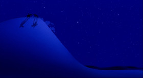 It begins on a dark night... where a dark man waits with a dark purpose.