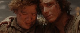 - I can see the Shire. The Brandywine River. Bag End. Gandalf's fireworks. The lights in the party tree.
- Rosie Cotton dancing. She had ribbons in her hair. If ever I was to marry someone. It would have been her. It would have been her.
- I'm glad to be with you, Samwise Gamgee. Here at the end of all things.