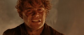 - Frodo!
- I'm here, Sam
- Destroy It! Go on! Now!  Throw It in the fire! What are you waiting for? Just let It go!
- The Ring is mine.
- No! No! Noooo!
