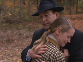 - My god, wouldn’t it be wonderful if you just put your arms Around me and told me, "it’s all right, my darling. I’ll take care of everything, leave it to me."
- Oh... It’s all right, my darling, I’ll take care of everything. Leave it to me. Now what?
- Why didn’t I get me a man? I could’ve had a dozen, but no, I had to do it all by myself. And now here I am with a  Jaguar and no man. How do you set fire to a car?
- Well, you, uh, pour gasoline all over it, you light a match, Toss it, and jump back real fast. You gotta be careful what you tell the insurance company, Or you might end up in the can.