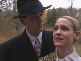 - My god, wouldn’t it be wonderful if you just put your arms Around me and told me, "it’s all right, my darling. I’ll take care of everything, leave it to me."
- Oh... It’s all right, my darling, I’ll take care of everything. Leave it to me. Now what?
- Why didn’t I get me a man? I could’ve had a dozen, but no, I had to do it all by myself. And now here I am with a  Jaguar and no man. How do you set fire to a car?
- Well, you, uh, pour gasoline all over it, you light a match, Toss it, and jump back real fast. You gotta be careful what you tell the insurance company, Or you might end up in the can.