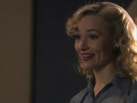 - Intimate or not, you’ve known this girl for three years. Did she kill that man?
- Yes and no.
- That doesn’t help.
- Yes, chiefly because she asked me to come here, change my story and back hers up.
- I didn’t kill him!
- And the no is a little less direct you see, when a man gets a girl pregnant, her normal reaction is to make him marry her, not kill him. See, the thing she wants most is a father for the baby, and a dead one is no good.
- That’s silly, I’m not pregnant. There’s only one way a girl can get pregnant, and it couldn’t have been that with me because it’s never happened.