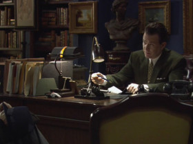 - This, uh, is in the strictest of confidence.
- Ah, yes, well, of course. Unless you’re loaded with something too heavy for me, like murder or treason.
- "Other sins only speak, murder shrieks out. Treason doth never prosper." Fear not, Mr. Goodwin,  I am loaded with neither.