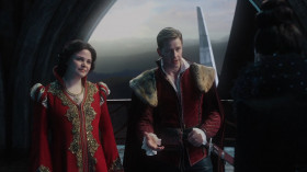 - You've gathered the entire kingdom for this? There's a wicked witch out there just waiting to pounce. And pretending otherwise would be dangerous.
- There's nothing dangerous about rallying our people.
- You're announcing you're pregnant. It's not like you invented the wheel.