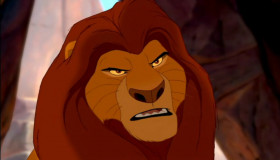 - Why, if it isn't my big brother descending from on high to mingle with the commoners.
- Sarabi and I didn't see you at the presentation of Simba.
- That was today? I feel simply awful!