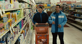 - Think like a gay guy. We're gay, we're gay.
<...>
- What do you got?
- Maxi Pads.
- Now we have vaginas? Put it back.