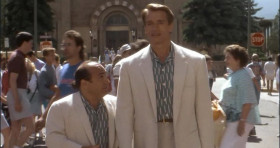 - You know what we have to do, Jules? We gotta work on the way you're walking, a little bit. You look a little stiff. You ever see «Frankenstein»?
-I read the book.
-That's not gonna help. When you walk, you gotta walk like you're moving to music... and I don't mean a military march. Like, you know, Aretha Franklin and Otis Redding... and Wilson Pickett, a couple of white people. <...> Yeah, just breeze on through. Yeah!


