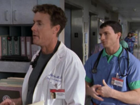 - Dr Cox, I have a patient with blennorrhea. Do you think that's interesting enough to present to Dr Kelso?
- I'm sorry, Nervous Guy, but I can't do your work for you. So head to the library and look it up in the New England Journal of «Who Gives a Rat's Ass»?