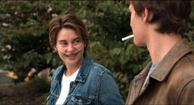 - Let's go watch a movie.
- What? Hmm? Um, I'm... I'm free later this week. We could...
- No, I mean now.
- You could be an ax murderer.
- There's always that possibility. Come on, Hazel Grace, take a risk.
- I don't... Really? That is disgusting!
- What?
- What, do you think that that's cool or something? You just ruined this whole thing.
- The whole thing?
- Yes! This whole thing. You were doing really well, too. God. There's always a hamartia, isn't there? And yours is, even though you had freaking cancer, you're willing to give money to a corporation for the chance to acquire even more cancer? Let me just tell you that not being able to breathe sucks. It totally sucks!
- "Hamartia"?
- It's a fatal flaw.
- Ah, fatal... Hazel Grace, they don't actually hurt you unless you light them.
- Hmm?
- I never lit one. It's a metaphor, see? You put the thing that does the killing right between your teeth, but you never give it the power to kill you.
- A metaphor.