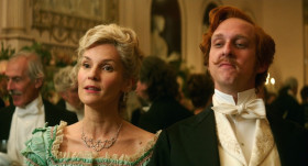 - Hamish tells me you've traveled the world these last three years.
- Yes, I just returned.
- Well then, how was it?
- The world?
- Yes .
- Highly enjoyable, you should visit it sometime.