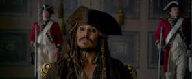 - You are Jack Sparrow?
- There should be a 'Captain' in there somewhere.
- I've heard of you. And you know who I am.
- Face is familiar. Have I threatened you before?
- You are in the presence of George Augustus, Duke of Brunswick-Luneburg Archtreasurer and Prince-elector of the Holy Roman Empire. King of Great Britain and Ireland, and of you.
- Doesn't ring a bell.