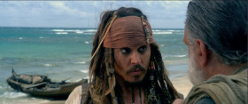 - So, the Pearl... Any idea how to get her out?
- We shall need a crossbow, an hourglass, three goats. One of us must learn to play the trumpet whilst the other one goes like this...
- I know a man with a goat.
- Good. I can go like this.