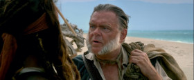 - So, the Pearl... Any idea how to get her out?
- We shall need a crossbow, an hourglass, three goats. One of us must learn to play the trumpet whilst the other one goes like this...
- I know a man with a goat.
- Good. I can go like this.