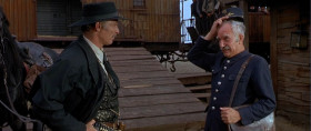 - Hey, mister, you just can't pull the emergency cord and jump off. Tell me, why'd you stop that train? If you want to get off, you... Well, the railroad company would be mighty pleased
to make any arrangements for any passenger if you want to get off here, sir.
- I did get off. Thanks.