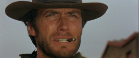 - Didn't you get the idea? We don't like to see dummies like you in town. Where's your mule? You let him get away from you?
- That's what I want to talk to you about. He's feeling real bad.
- Who?
- My mule. He got all riled up when you men fired those shots at his feet. And now he refuses to be reasonable.
- Are you making some kind of joke?
- No. I understand that you men were just playing around, but the mule, he just doesn't get it. Of course, if you were to all apologize... I don't think it's nice you laughing. My mule doesn't like people laughing. He gets the crazy idea you're laughing at him. Now if you apologize, you'll get away with some kicks in the mouth.