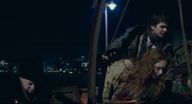<b>Valentina:</b> - That's someone hanging! He must be under this bridge.
<b>Anton:</b> - Hanging?
<b>Valentina:</b> - Get a rope.
<b>Percy:</b> - If he's hanging by his neck, he's already got a rope.
