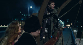 <b>Valentina:</b> - That's someone hanging! He must be under this bridge.
<b>Anton:</b> - Hanging?
<b>Valentina:</b> - Get a rope.
<b>Percy:</b> - If he's hanging by his neck, he's already got a rope.