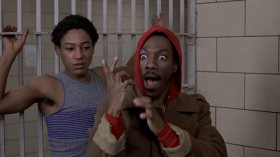 - Tell us how you cut him.
- Hey, I ain't cut him with no knife, man.
- But you told me last night you cut the dude.
- It's with these I cut him. I am a chain belt in kung fu. Bruce Lee was my teacher. Watch this.
<...>
- I mean, you beating up on a man, you putting a man in the hospital. How come I don't see no marks on you?
- Yeah.
- 'Cause I'm a karate man, all right? Karate men bruise on the inside. They don't show their weaknesses.