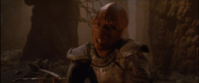 - You saved my life. Why?
- Maybe... I need to look at another face... even as ugly as yours.
- So you still think humans are ugly, huh?
- Compared to a Drac, very ugly. But that thing out there... was even more ugly than you.