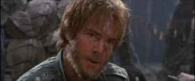 - Don't you ever get tired of reading that book?
- No.
- Well, what's in it, anyway?
- Things.
- Oh, for Christ's sake!
- It is called Talmon. It contains the words of our great teacher, Shismar.
- I suppose you have to know the Drac language to read it, right?
- It would help.
- So teach me the Drac language.
- It is not for you, Davidge.
- Shismar is too good for us humans, is that it?
- Not too good for humans, but too good for you.
- Now you're a judge of character.
- Do you not remember what you say about Shismar?
- Well, maybe you forgot what you said about Mickey Mouse!
- That was wrong. I did not mean it.
- I didn't mean what I said about Shismar, either.
