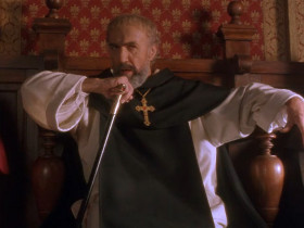 - Stand! Stand! All of you who defiled your sacred marriage beds and declare your sin! Stand up with me! As we stood against our enemies at sea! 
- There. You seee, your Grace? There are: no accomplices. He does this to rescue her from your justice. 
- Then I stand alone for Venice: and for this woman. 
- Arrest the senator. His trial will commence tomorrow. 
- Minister.  Do you wish to speak? I repeat, do you have something to say to this court?
- I am standing. 