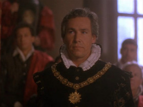 - Stand! Stand! All of you who defiled your sacred marriage beds and declare your sin! Stand up with me! As we stood against our enemies at sea! 
- There. You seee, your Grace? There are: no accomplices. He does this to rescue her from your justice. 
- Then I stand alone for Venice: and for this woman. 
- Arrest the senator. His trial will commence tomorrow. 
- Minister.  Do you wish to speak? I repeat, do you have something to say to this court?
- I am standing. 