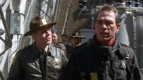 – I won't tell you how to do your job...
– Put the helicopter on the bridge!
...but only one in a million could survive that fall. He's fish food!
- Get a cane pole and catch the fish that ate him.