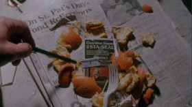 Look at this. We're eating oranges and making IDs.