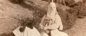 Mama named me after the great Civil War hero, General Nathan Bedford Forrest. She said we was related to him in some way. And what he did was, he started up this club called the Ku Klux Klan. They'd all dress up in their robes and their bed sheets and act like a bunch of ghosts or spooks or something. They'd even put bed sheets on their horses and ride around. And anyway, that's how I got my name, Forrest Gump.